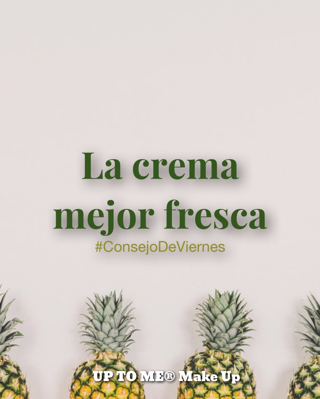Consejo de Viernes: La crema mejor&nbsp;fresca